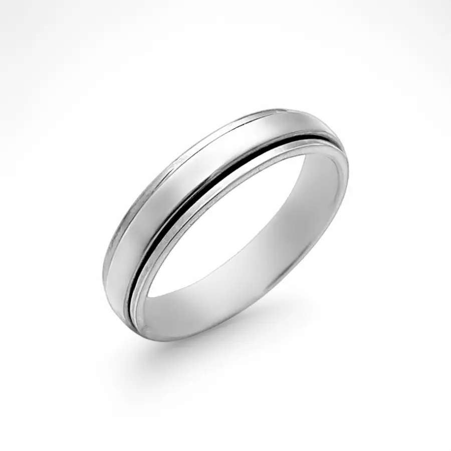 Anel Aro Liso em Prata 925