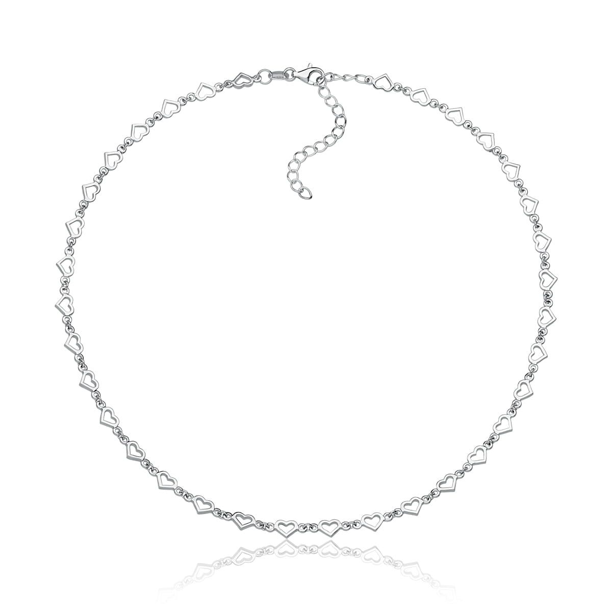 Colar choker prata 925
