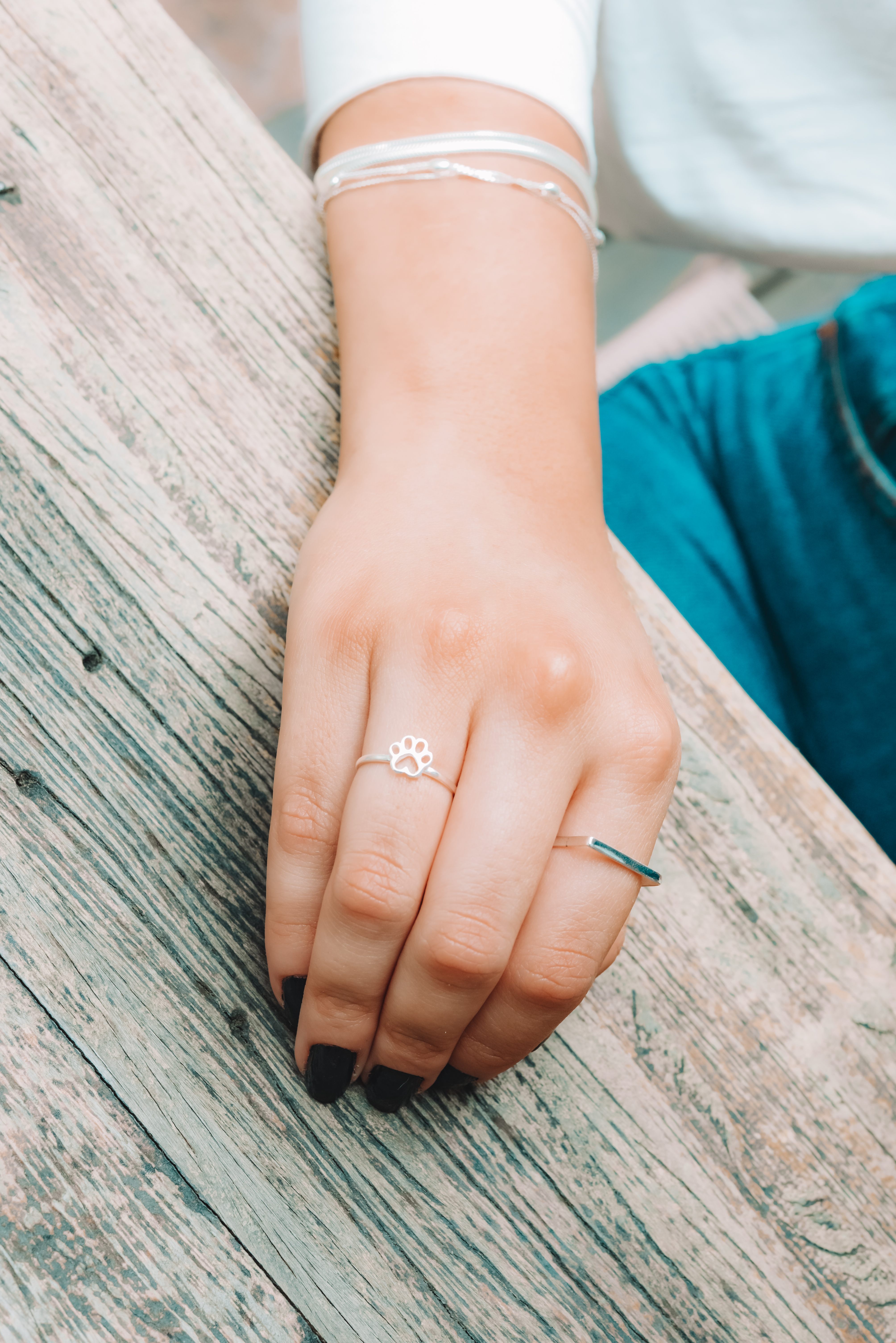 Anel patinha em prata 925