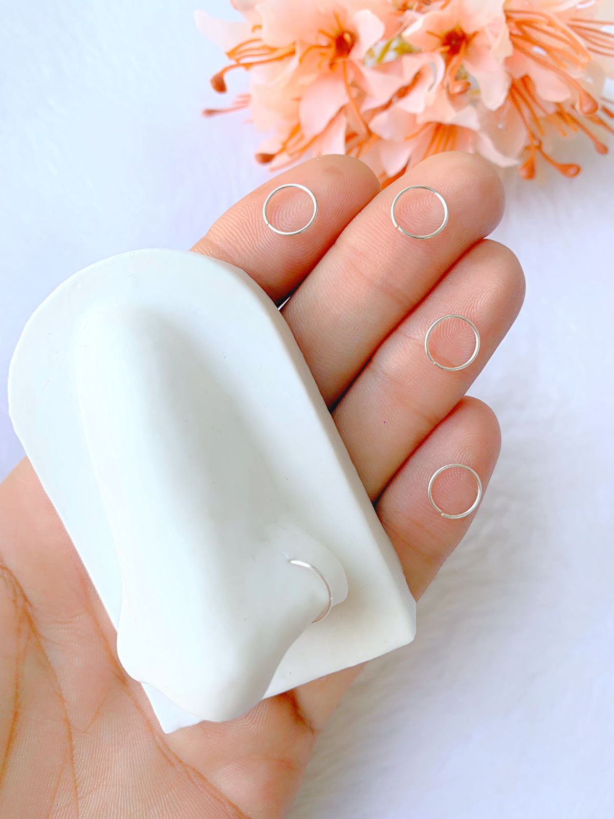 Piercing para nariz em prata 925