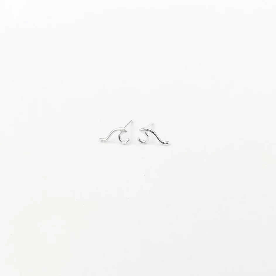Brinco Onda Vazada Em Prata 925