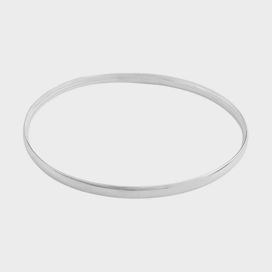 Bracelete Liso Em Prata 925