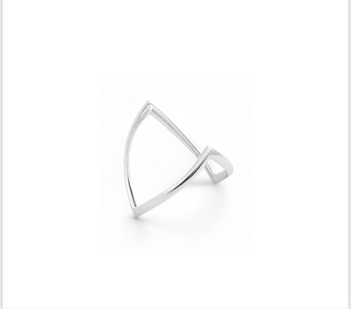 Anel Boca de Tubarão em Prata 925