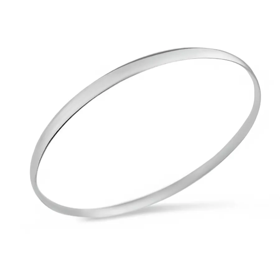 Bracelete Liso em Prata 925- 4mm