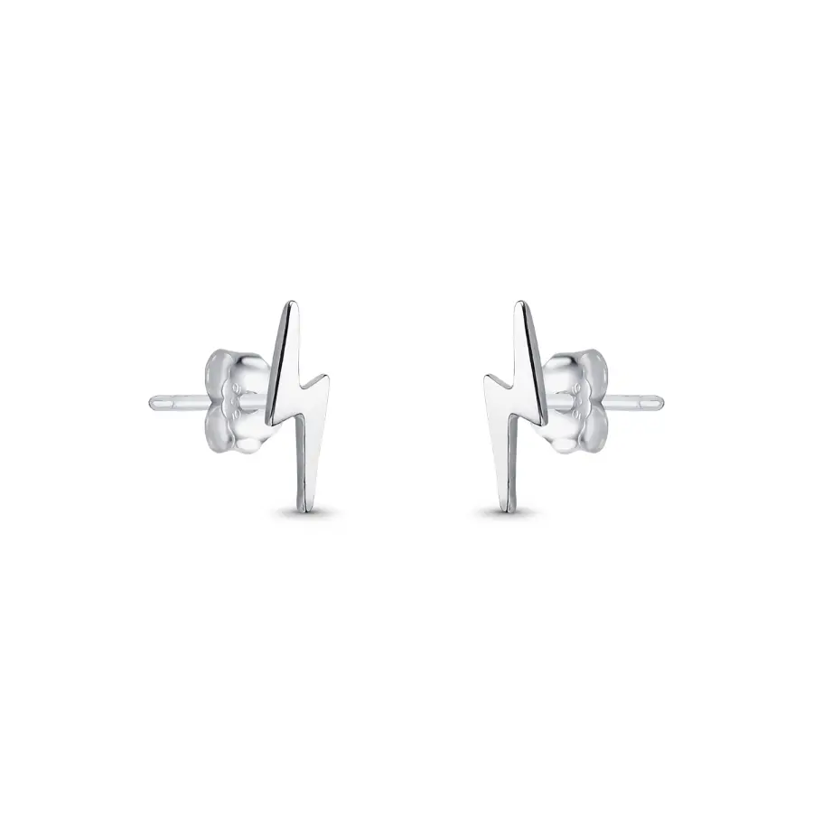 Brinco Raio Liso em Prata 925